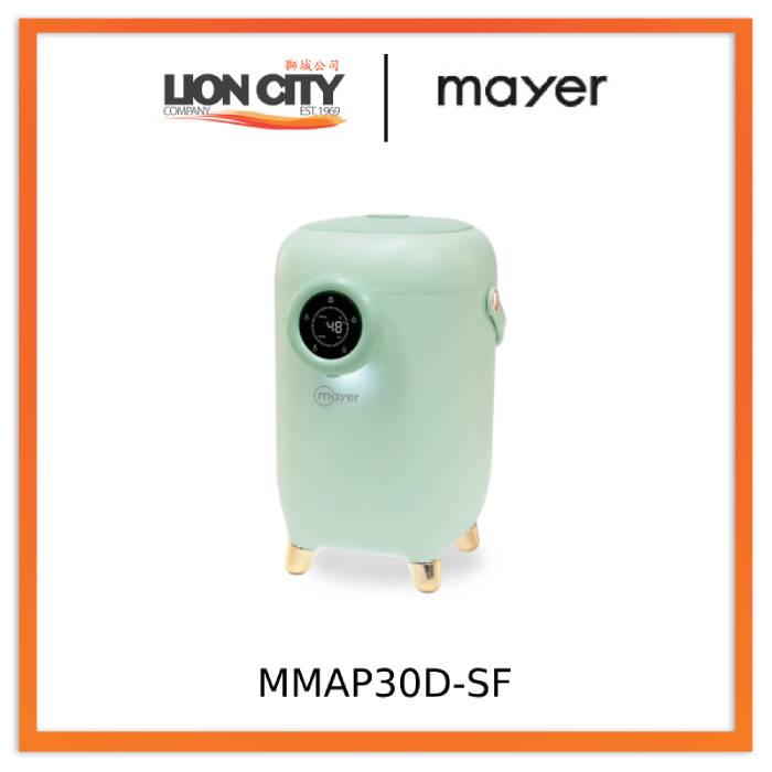 Mayer MMAP30D-TA/SF 3L Digital Air Pot - Tangerine Orange / Seafoam Green