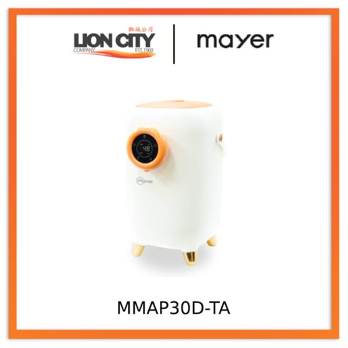 Mayer MMAP30D-TA/SF 3L Digital Air Pot - Tangerine Orange / Seafoam Green