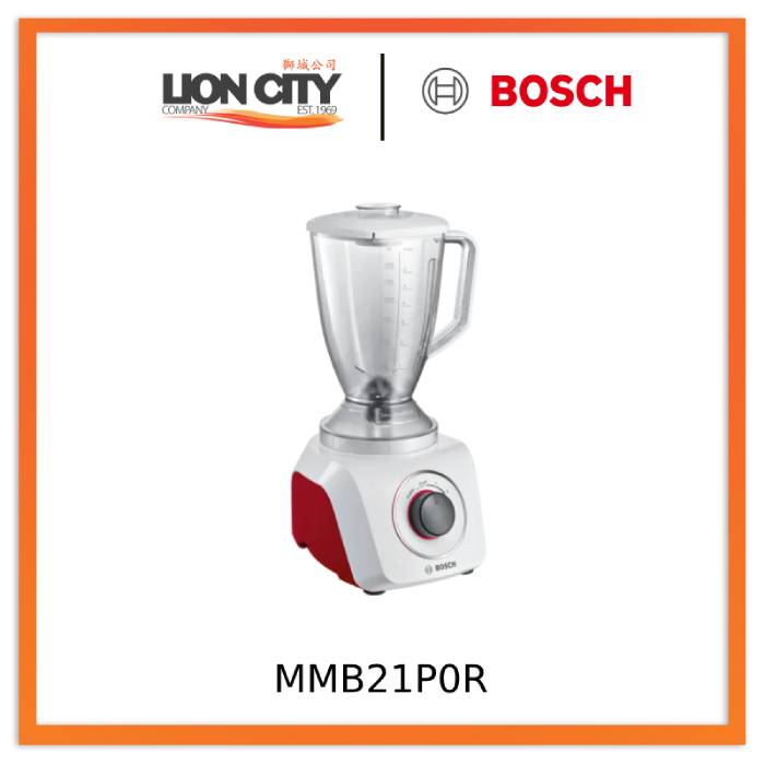 Bosch MMB21P0R Silent blender SmoothieMixx 500 W White