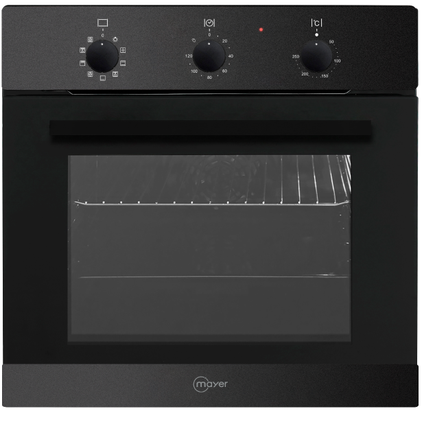Mayer MMDO9 60cm 75L Built-In Oven 9 Functions Mechanical Control