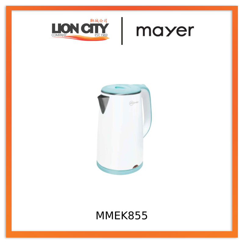 Mayer MMEK855 Double Wall Electric Kettle 2.4L