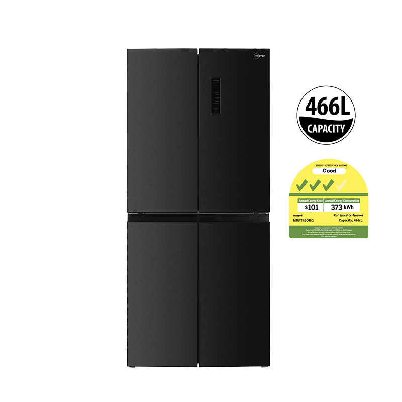 Mayer 466L Multi-Door Bottom Freezer Fridge MMFF480BI