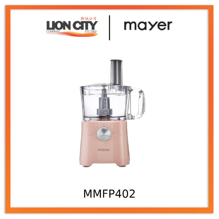 Mayer MMFP402 Multi-Functional Food Processor-Pink/White