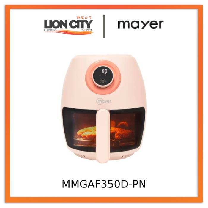 Mayer MMGAF350D-PT/PN 3.5L Digital Glass Air Fryer Pistachio Green