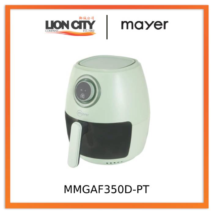 Mayer MMGAF350D-PT/PN 3.5L Digital Glass Air Fryer Pistachio Green