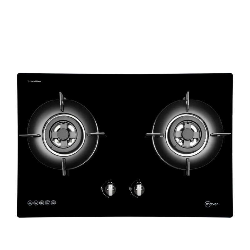 Mayer 75cm 2 Burners Glass Gas Hob MMGH7502HI