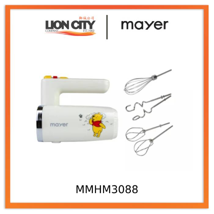 Disney X Mayer MMHM3088-PH Hand Mixer with Turbo, DC Motor - Winnie The Pooh