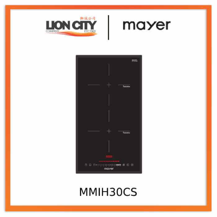 Mayer MMIH30CS 30cm 2 Zone Domino Induction Hob with Slider