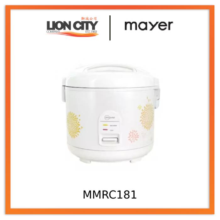 Mayer MMRC181 1.8L Rice Cooker - White