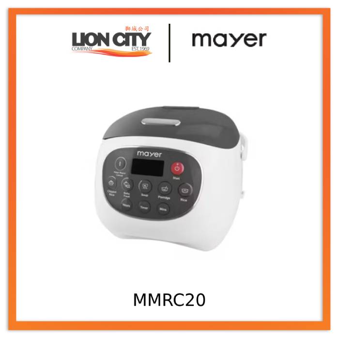 Mayer MMRC20 0.8 L Rice Cooker with Ceramic Pot