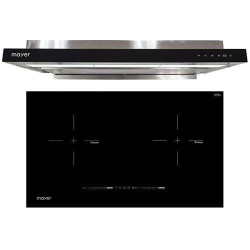 Mayer 75cm Hybrid Hob and 90cm Hood Bundle MMIHB752CS MMSI903OT