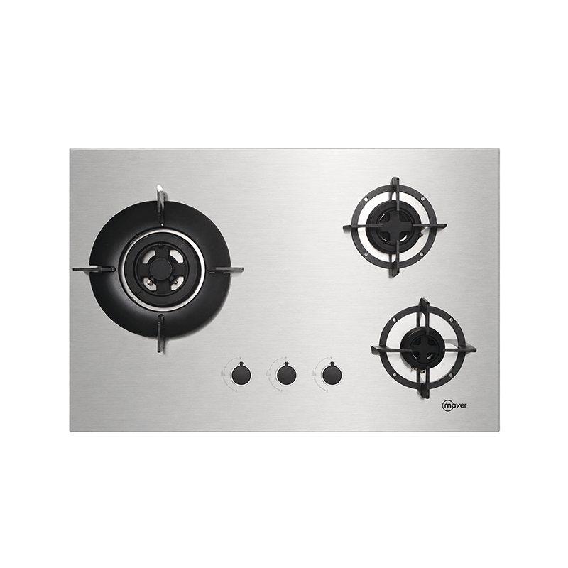 Mayer 75cm 3 Burner Stainless Steel Gas Hob MMSS7503HI