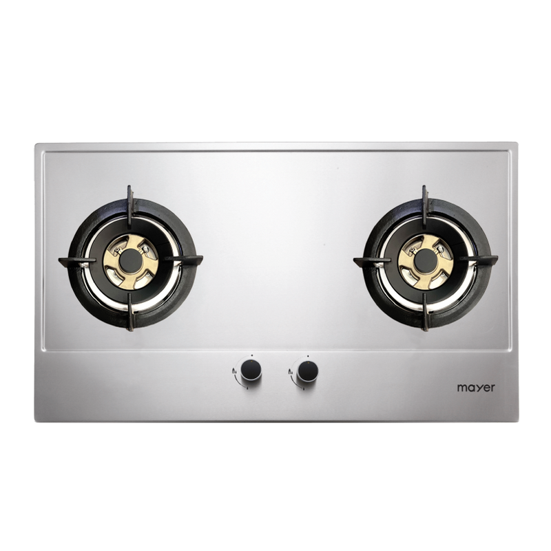Mayer 86cm 2 Burners Stainless Steel Gas Hob MMSS882HI