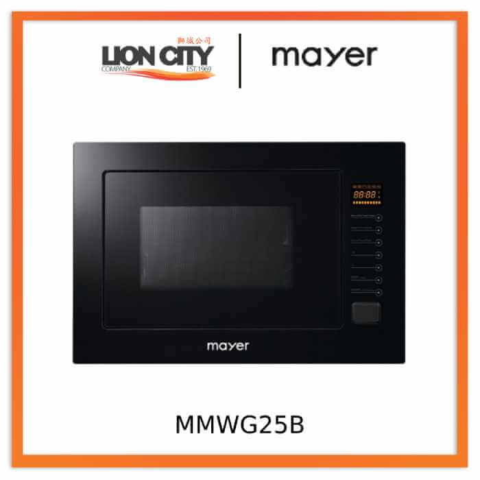 Mayer MMWG25B 38 cm Built-in Microwave Oven with Grill