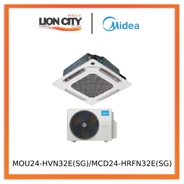 Midea MOU24-HVN32E(SG)/MCD24-HRFN32E(SG) Cassette Aircon