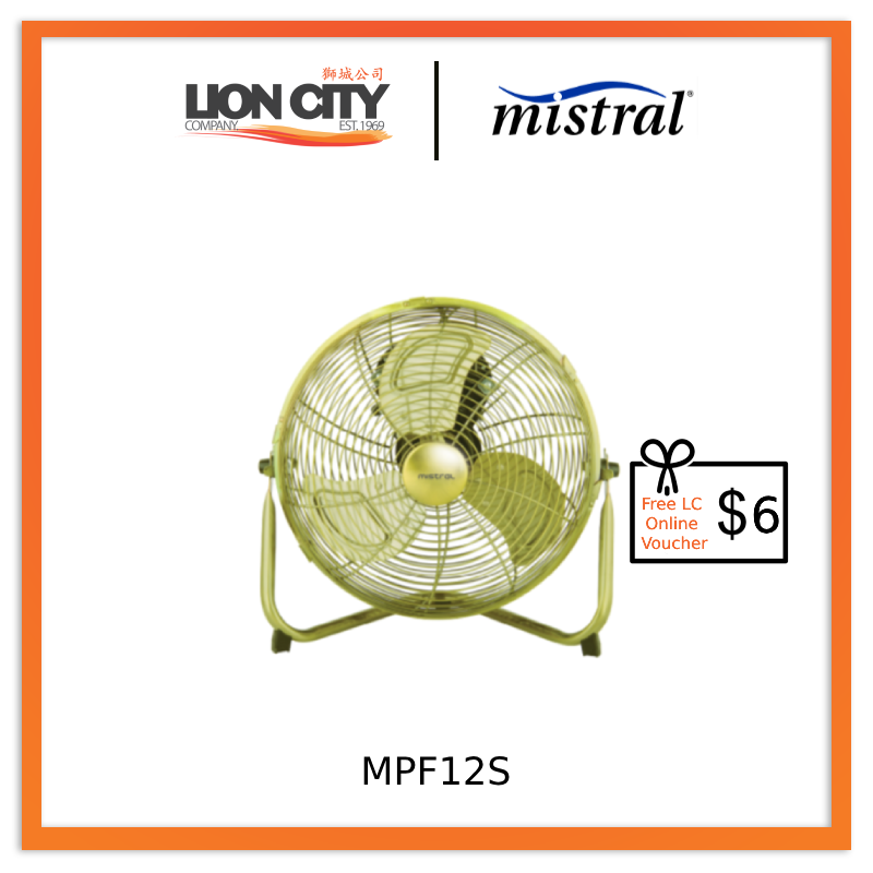 Mistral MPF12S 12IN Power Fan (55w) * Free $6 LC Online Voucher