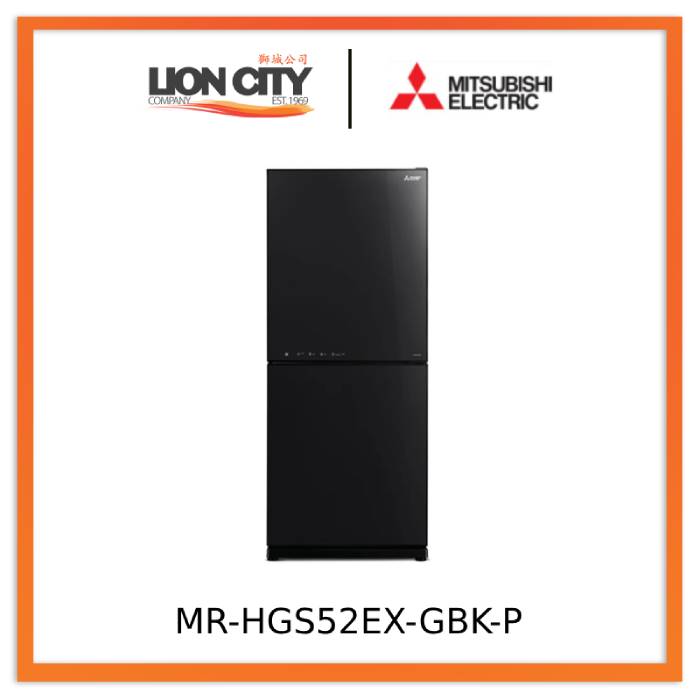Mitsubishi Electric MR-HGS52EX-GWH-P/GBK-P 421L 2-Door Fridge