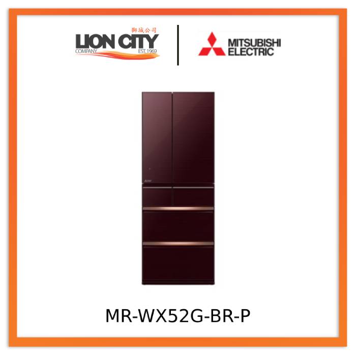 Mitsubishi MR-WX52G-F-P/MR-WX52G-BR-P 6 Door Fridge