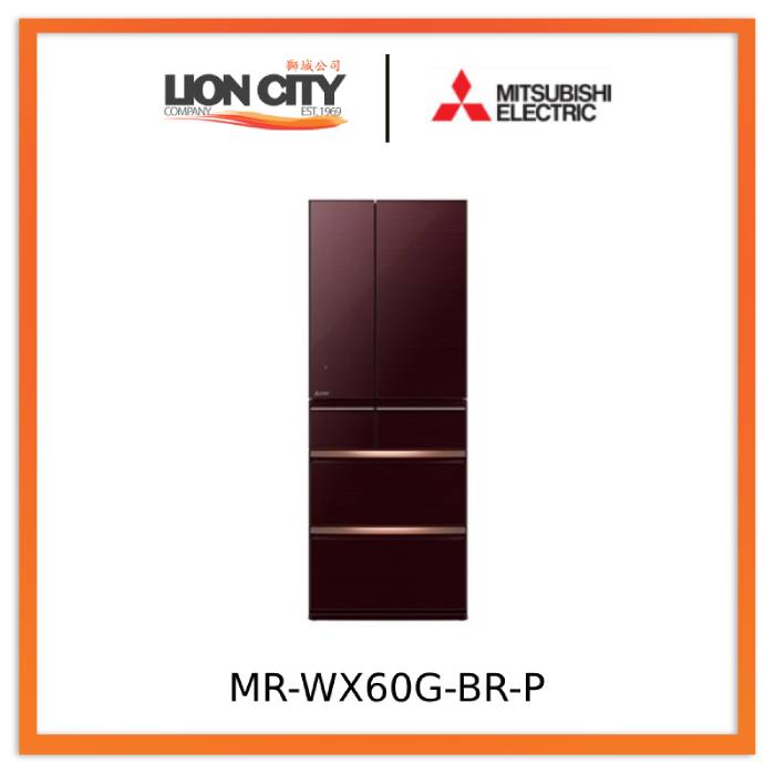 Mitsubishi MR-WX60G-W-P/MR-WX60G--BR-P/MR-WX60G--F-P 6 Door Fridge