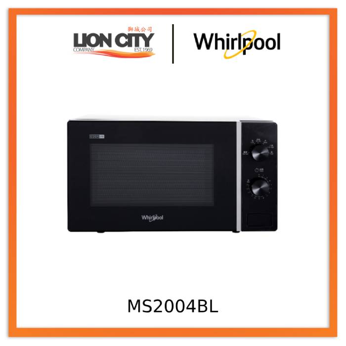 Whirlpool MS2004BL 20L Freestanding Microwave Oven