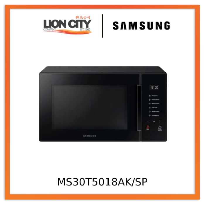 Samsung MS30T5018AK/SP, Solo Microwave Oven, 30L, Black