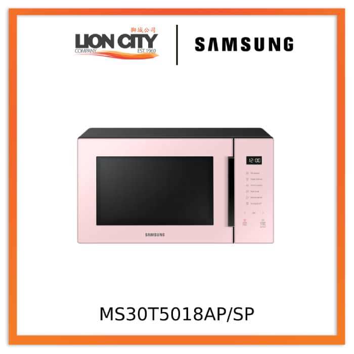 Samsung MS30T5018AP/SP, Solo Microwave Oven, 30L, Pink