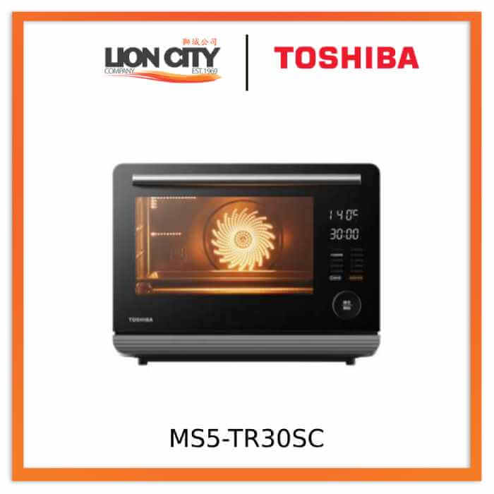 Toshiba MS5-TR30SC 30L Black 3 Pure Steam Modes Master Steam Oven