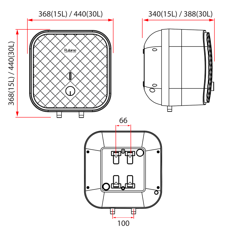 Rubine MT 30W Electric Storage Water Heater