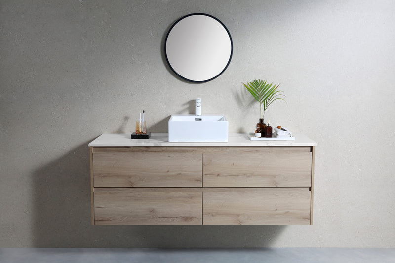 Rubine VENTO 40M 40cm Ceramic Basin Gloss White