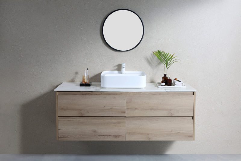 Rubine QTRO 51M Ceramic Basin Gloss White