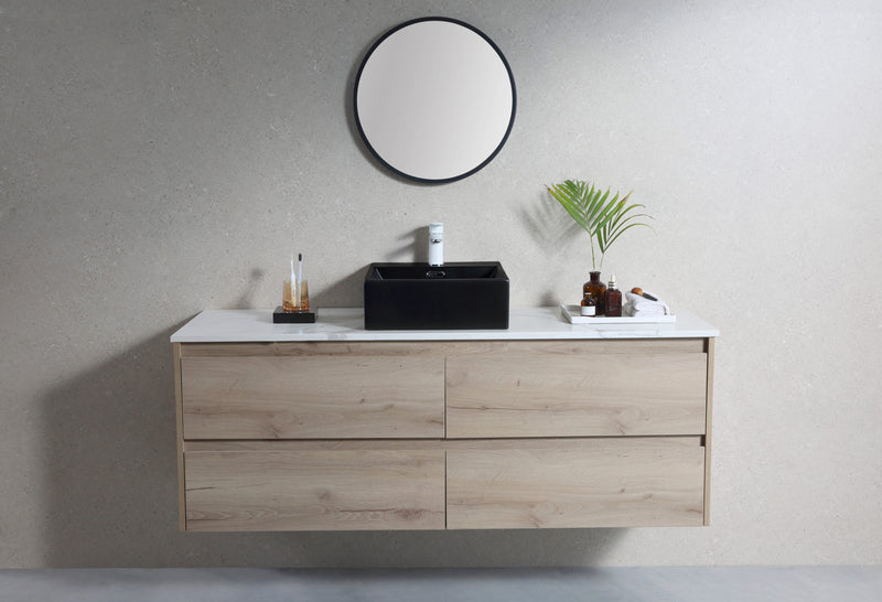 Rubine VENTO 40M-BK Ceramic Basin Matte Black