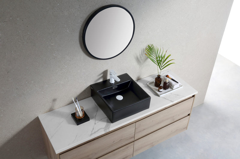 Rubine VENTO 40M-BK Ceramic Basin Matte Black