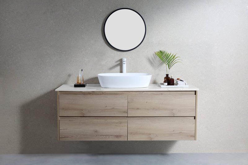 Rubine QTRO 60 Ceramic Basin Gloss White