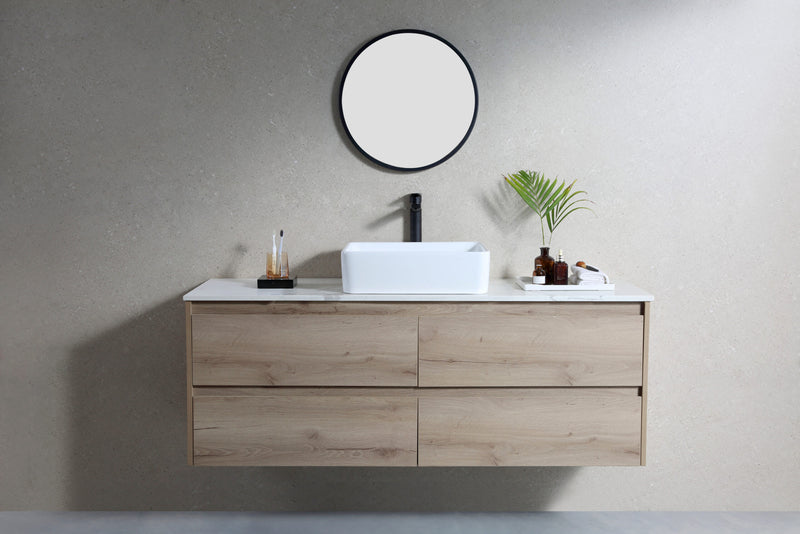 Rubine QTRO 48 Ceramic Basin Gloss White