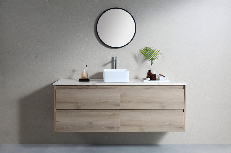 Rubine SQ 30 Ceramic Basin Gloss White
