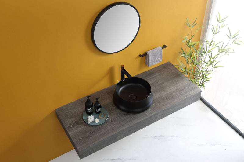 Rubine SPIN 41B-BK Ceramic Basin