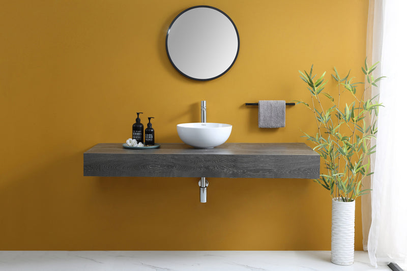 Rubine SPIN 36B Ceramic Basin Gloss White
