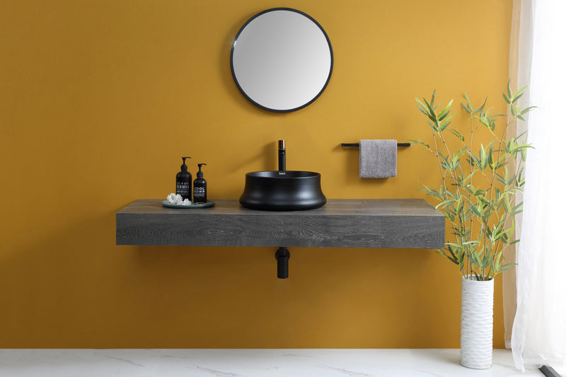 Rubine SPIN 41B-BK Ceramic Basin
