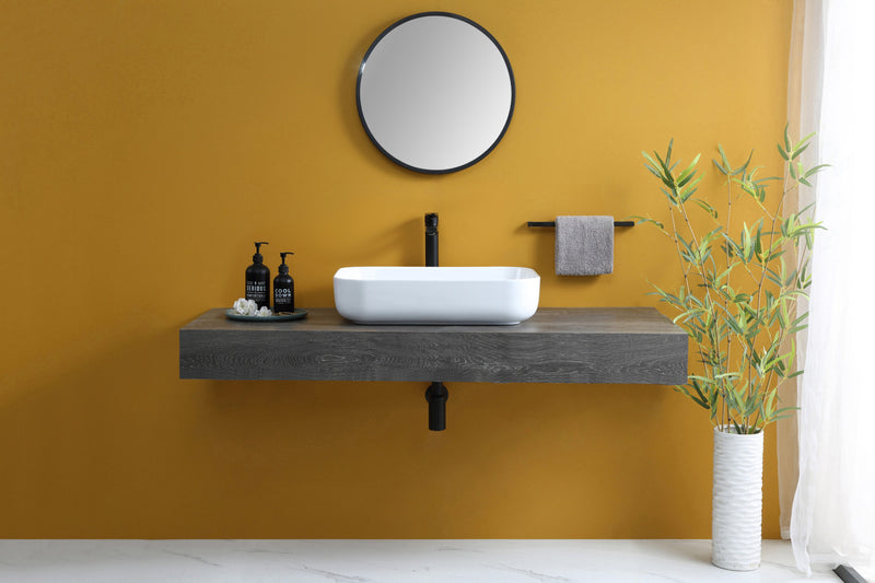 Rubine EVEA 60 Ceramic Basin Gloss White
