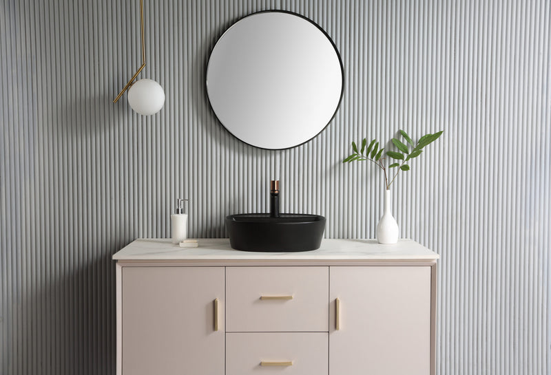 Rubine SPIN 40M-BK Ceramic Basin Matte Black