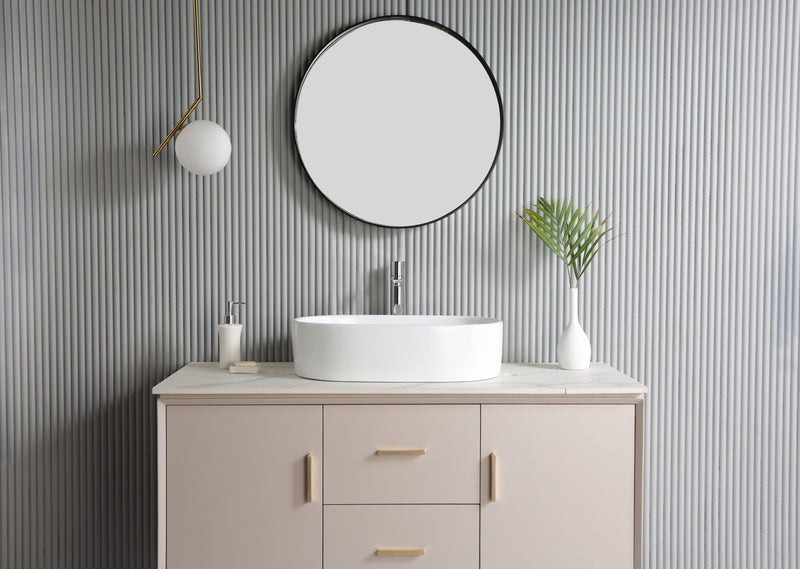 Rubine EVEA 55 Ceramic Basin Gloss White