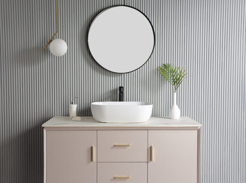 Rubine EVEA 50 Ceramic Basin Gloss White