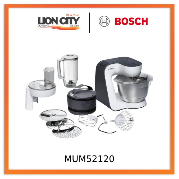 Bosch MUM52120 Kitchen Machine MUM5 700 W White, Anthracite