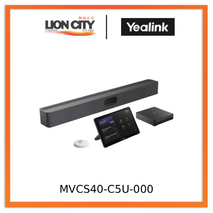Yealink MVCS40-C5U-000 Native Teams Rooms System for Small-to-Medium R ...