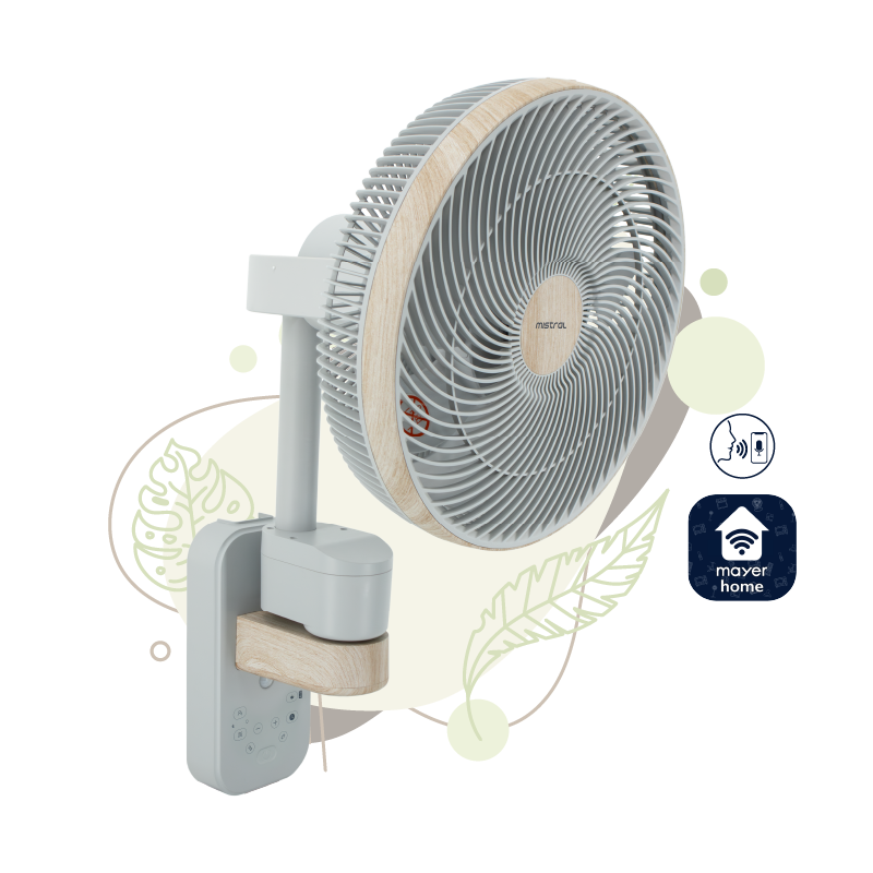 Mistral 30.5cm BLDC High Velocity Wall Fan MWF1212DRW-G