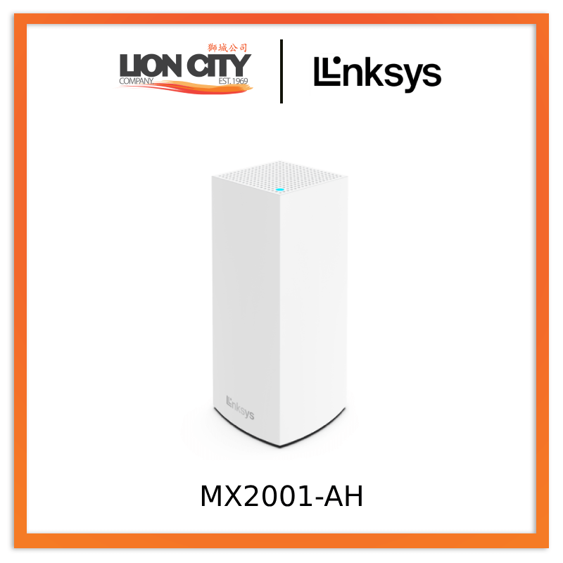 Linksys MX2001-AH Atlas 6 Dual-Band Mesh WiFi 6 System, 1-Pack