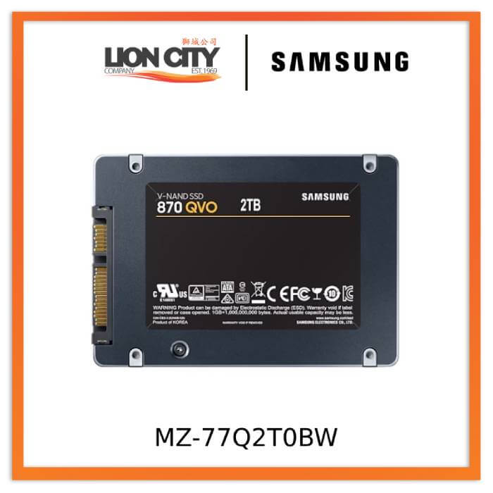 Samsung MZ-77Q2T0BW 870 QVO SATA 6.35cm (2.5") SSD 2TB