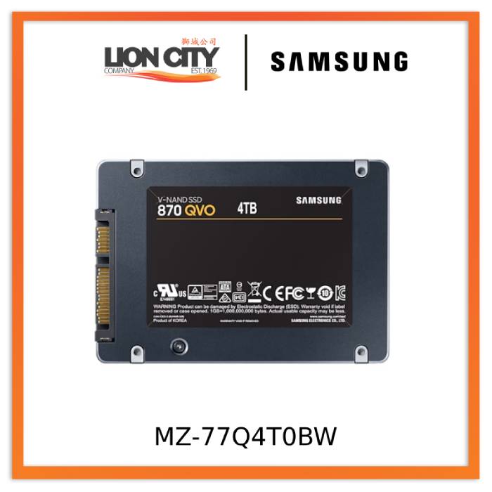 Samsung MZ-77Q4T0BW 870 QVO SATA 6.35cm (2.5") SSD 4TB
