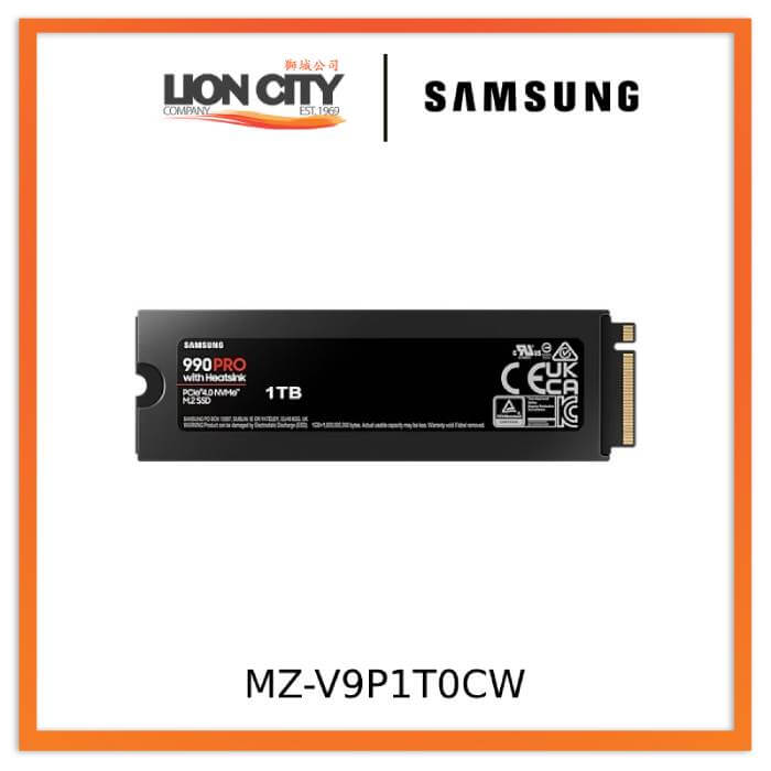 Samsung MZ-V9P1T0CW 990 PRO with Heatsink NVMe M.2 SSD 1TB