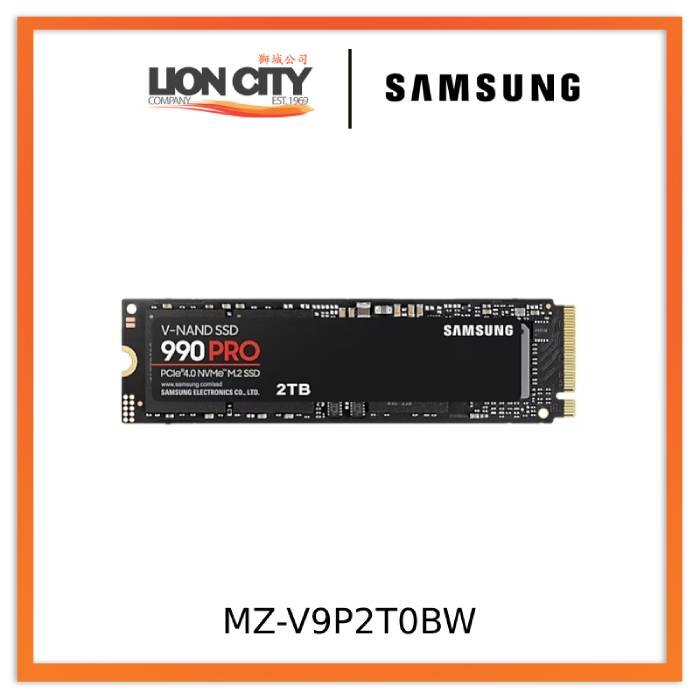 Samsung MZ-V9P2T0BW 990 Pro NVMe M.2 SSD 2TB